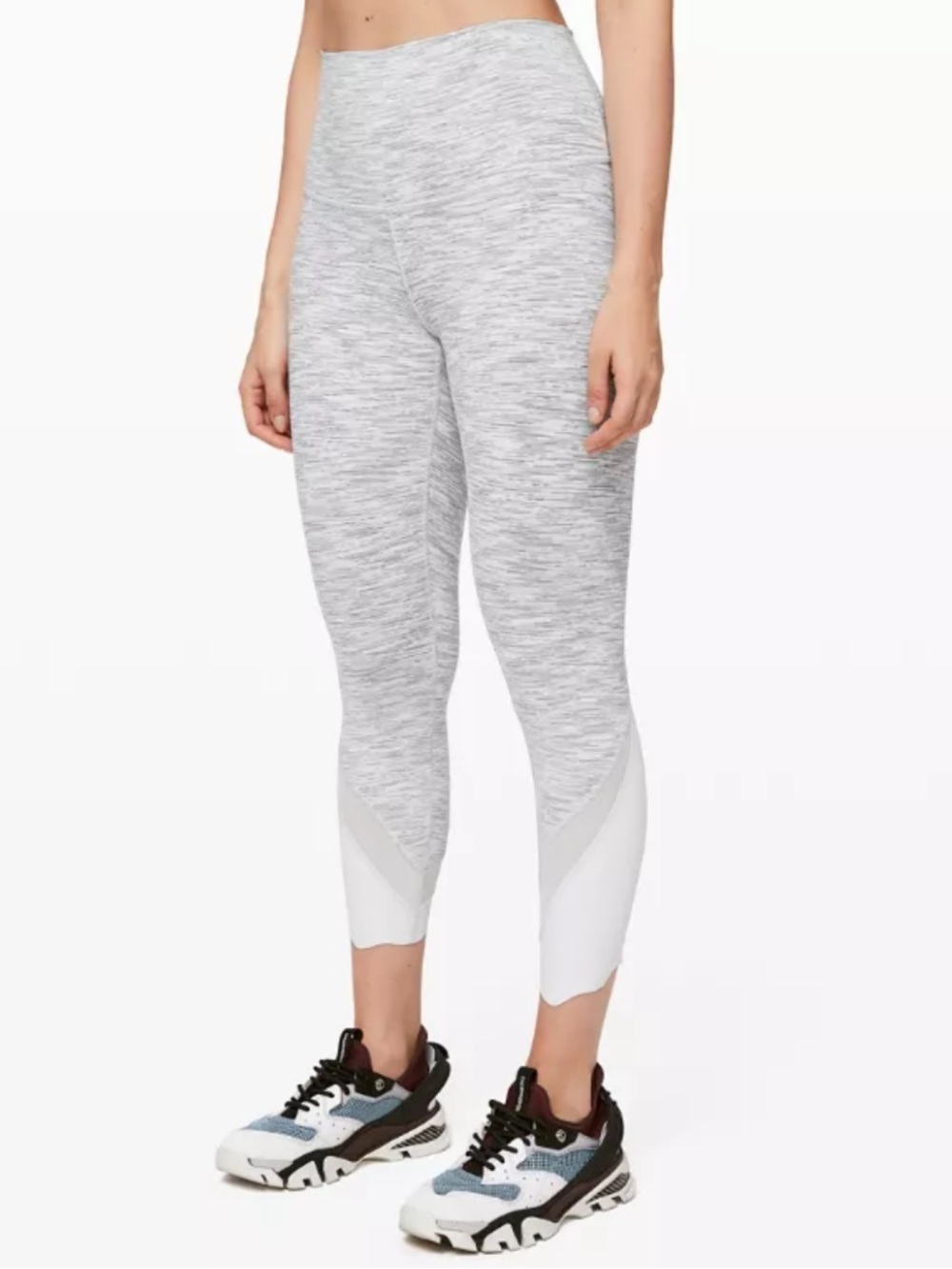 Lululemon Wunder Under Crop II Roll Down or High Rise Scallop Luxtreme Sz 12